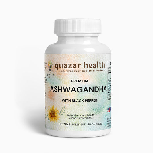 Organic Ashwagandha with Black Pepper Extract - Capsules